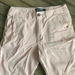 American eagle red striped shorts (32)